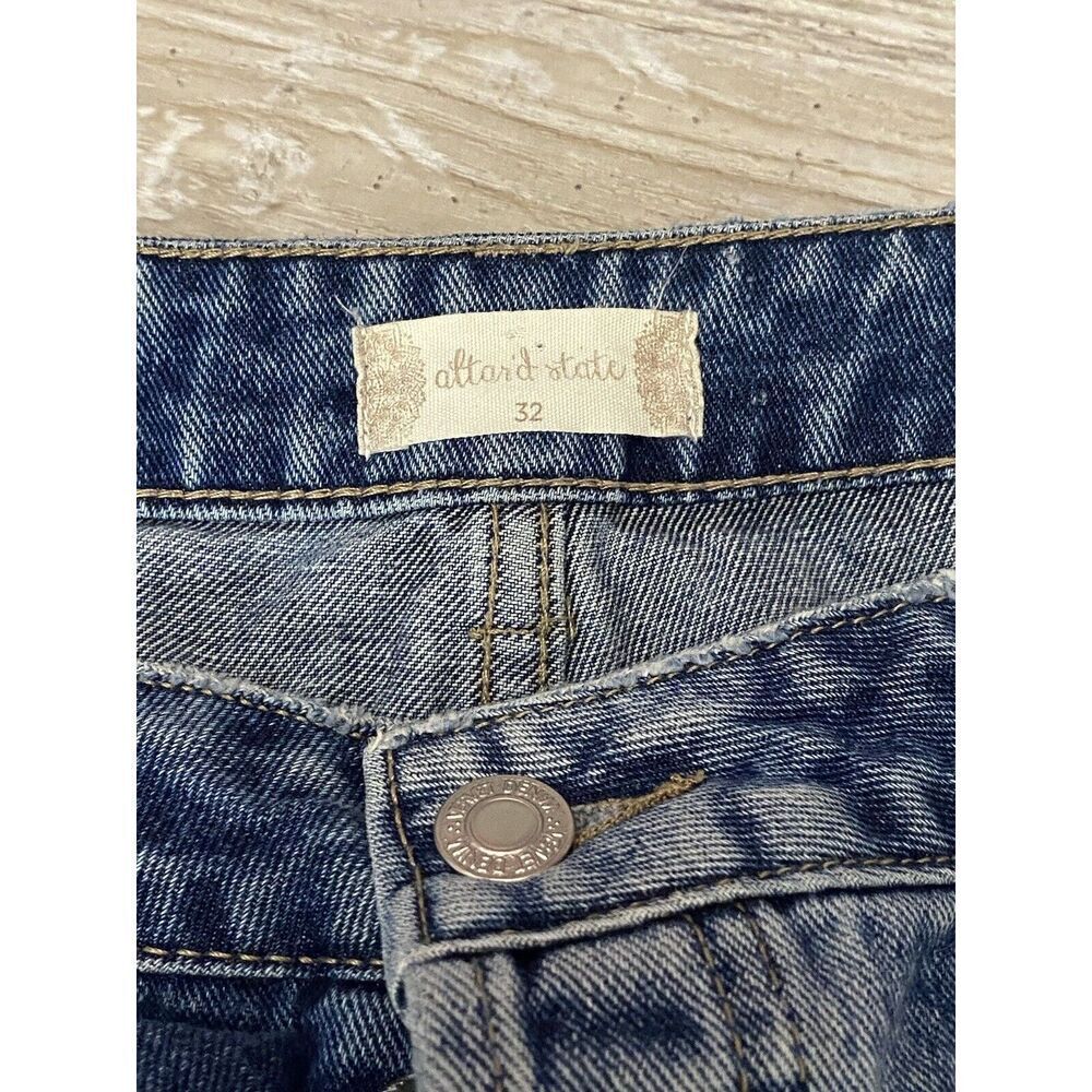 Altar’d State Vervet Jeans Straight Fit Button Fly Women’s Sz 32 - Picture 4 of 9